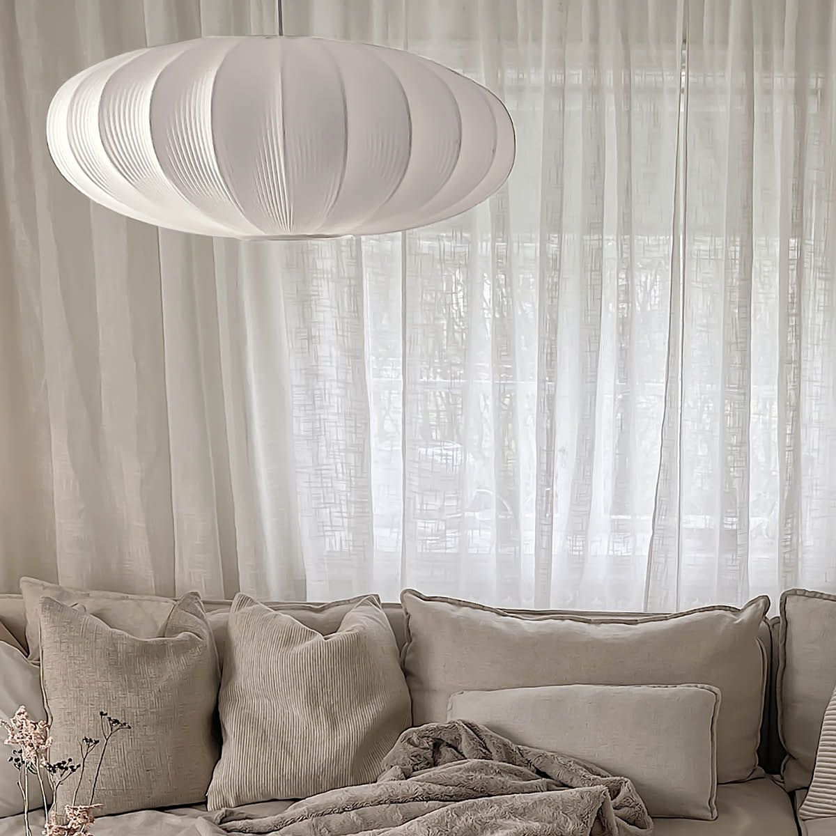 Aneta Lighting Mamsell taklampe 55 cm hvit