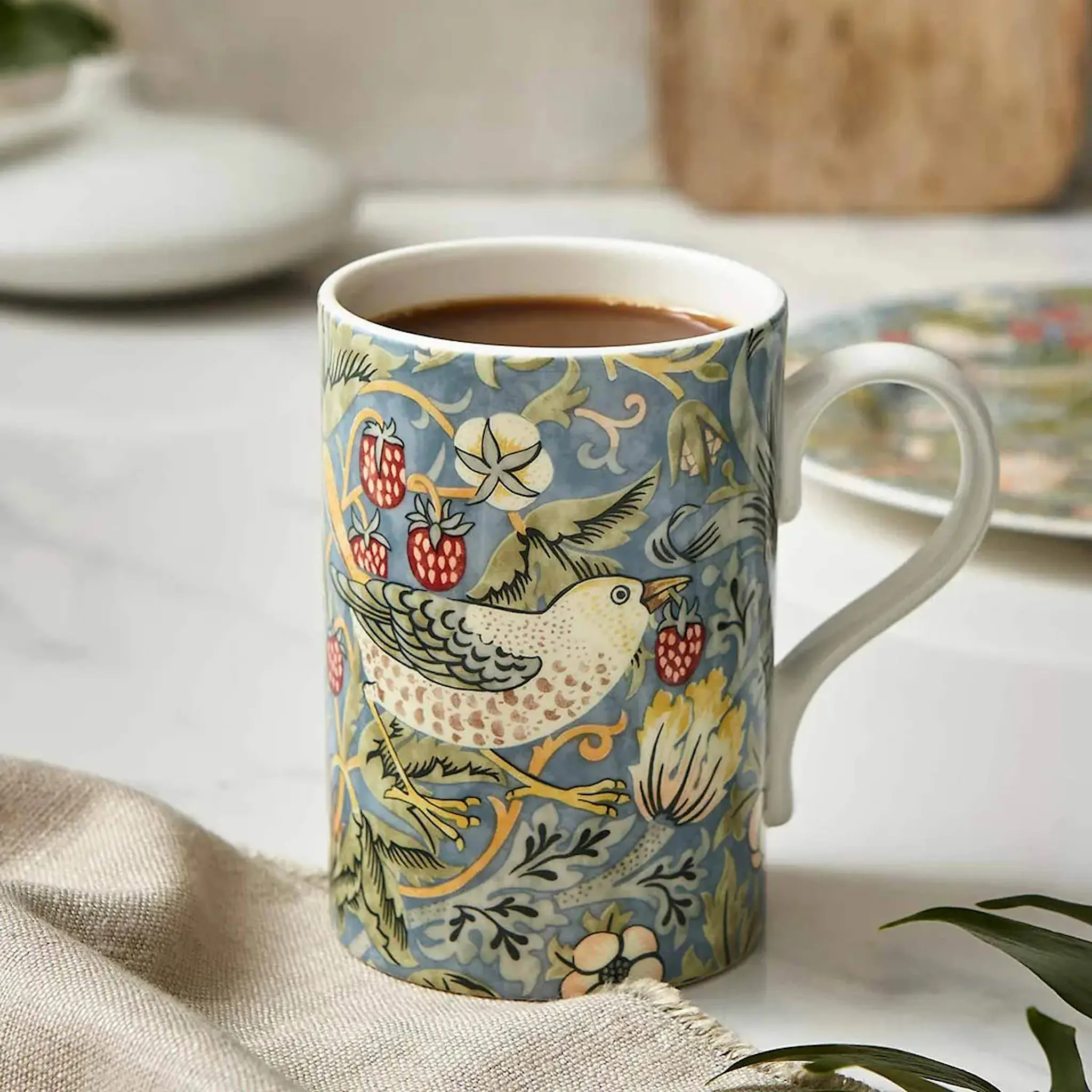 Spode Morris & Co mugg 34 cl Strawberry Thief