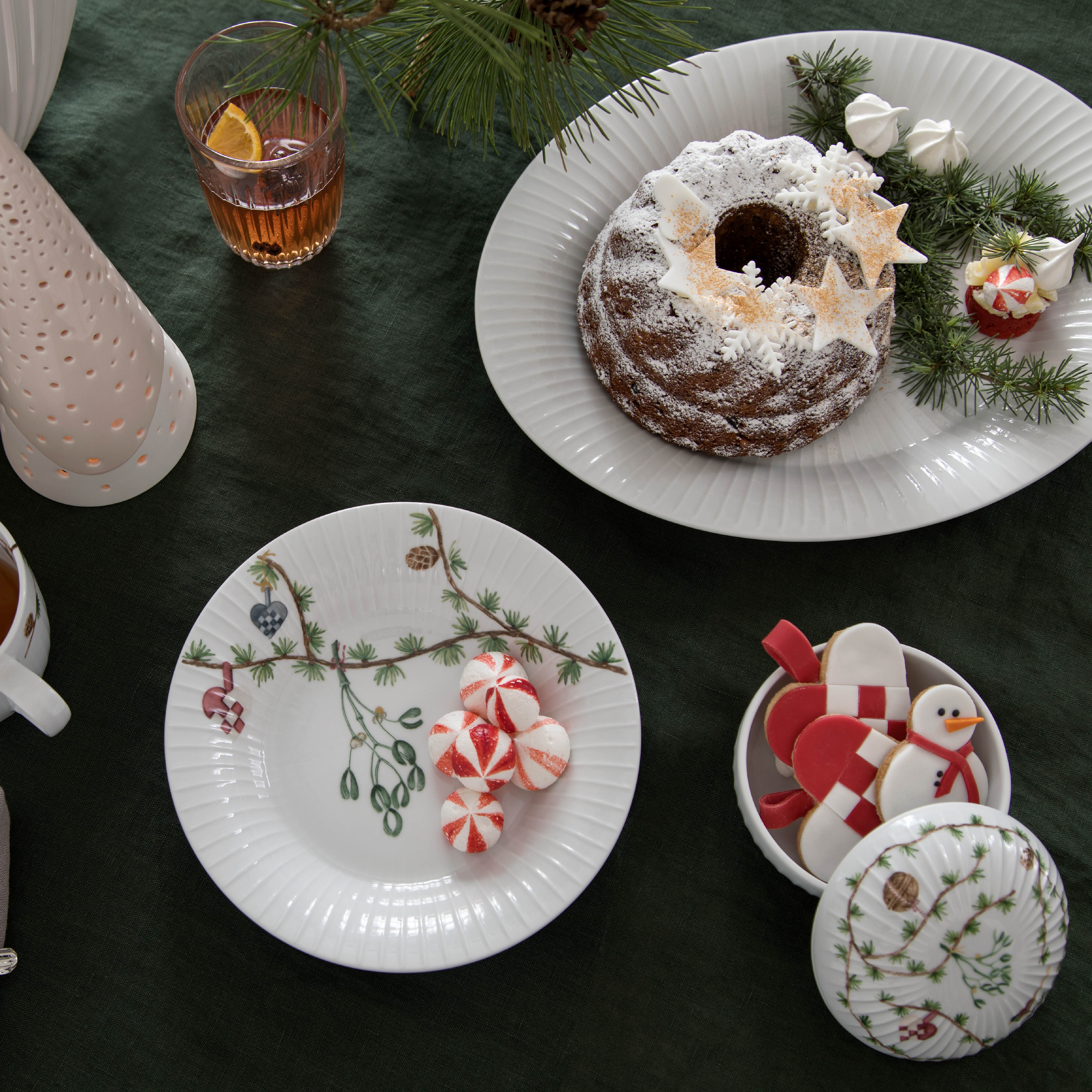 Kähler Hammershøi Christmas Lautanen 22 cm Valkoinen