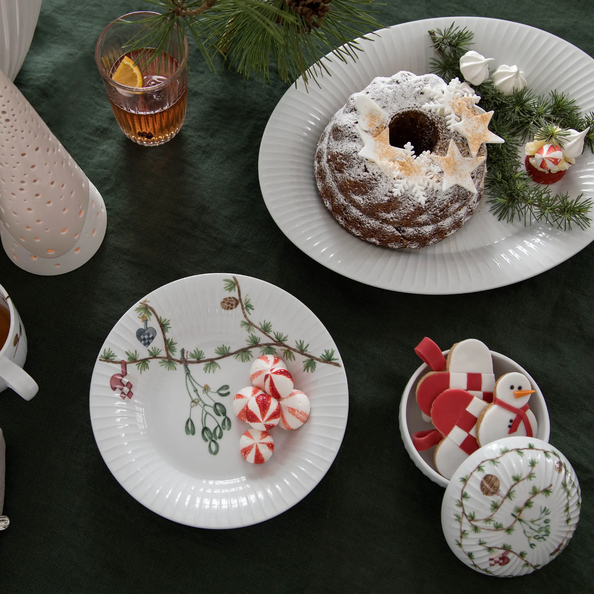 Kähler Hammershøi Christmas Lautanen 22 cm Valkoinen