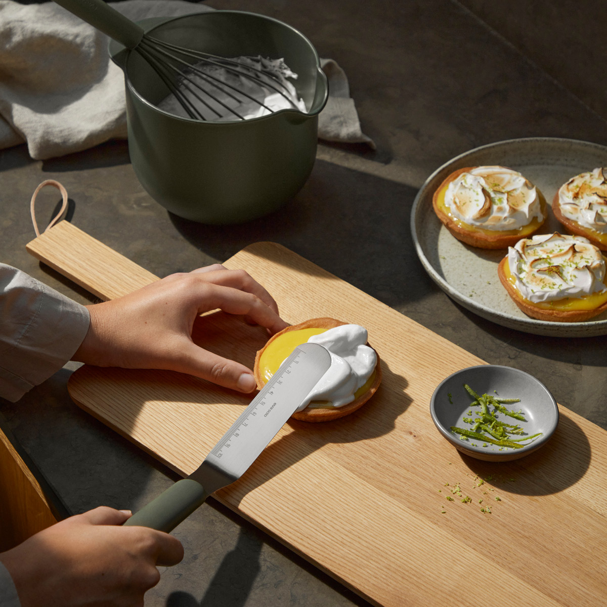 Eva Solo Green tool palettkniv vinklet grønn