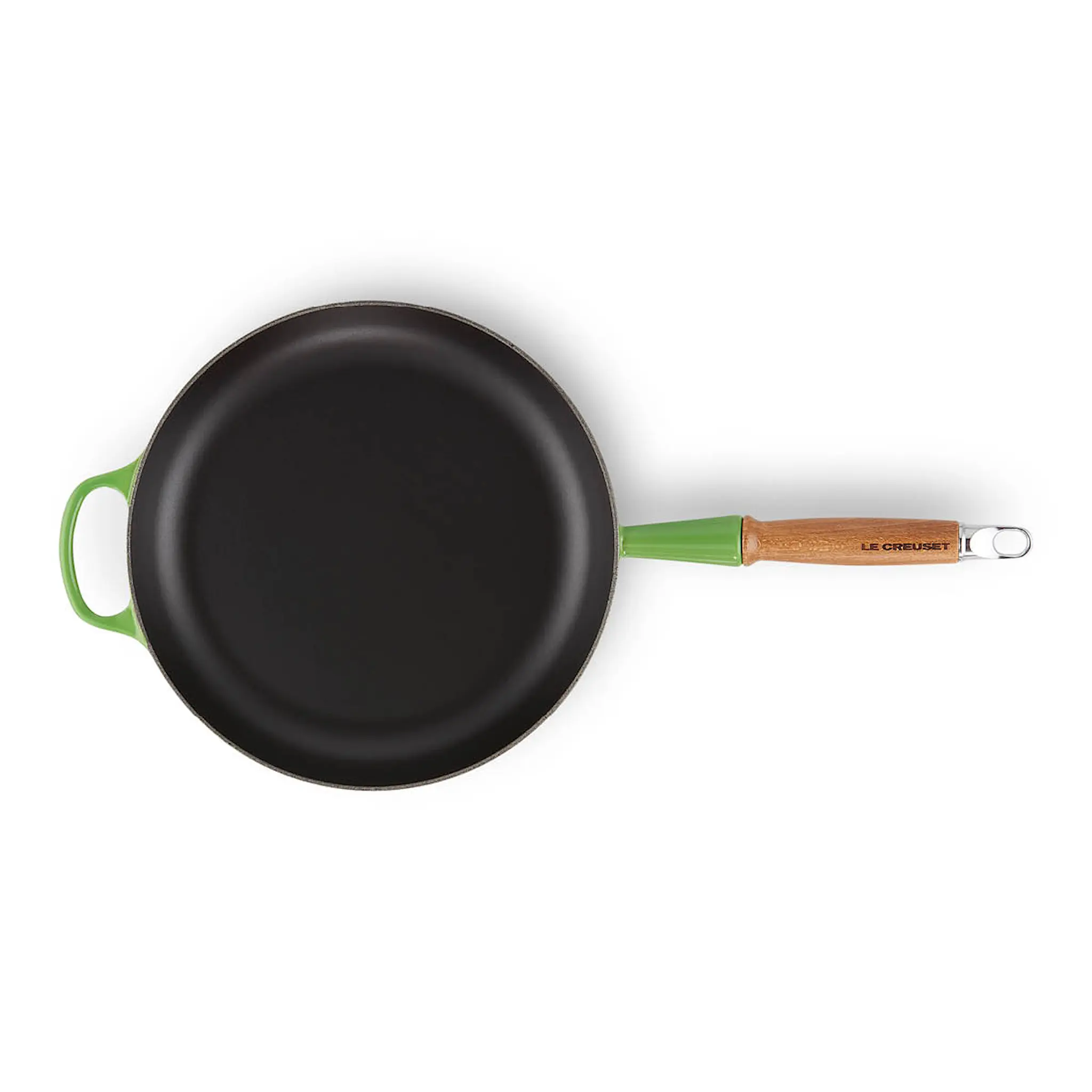 Le Creuset Signature Stekpanna med trähandtag 28 cm bamboo green