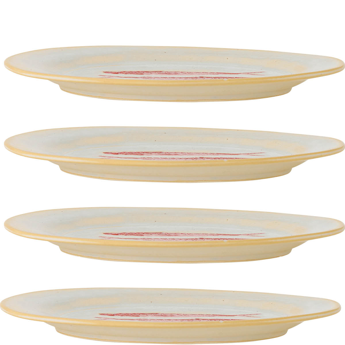 Creative Collection Hadden tallerken 27 cm 4 stk rød