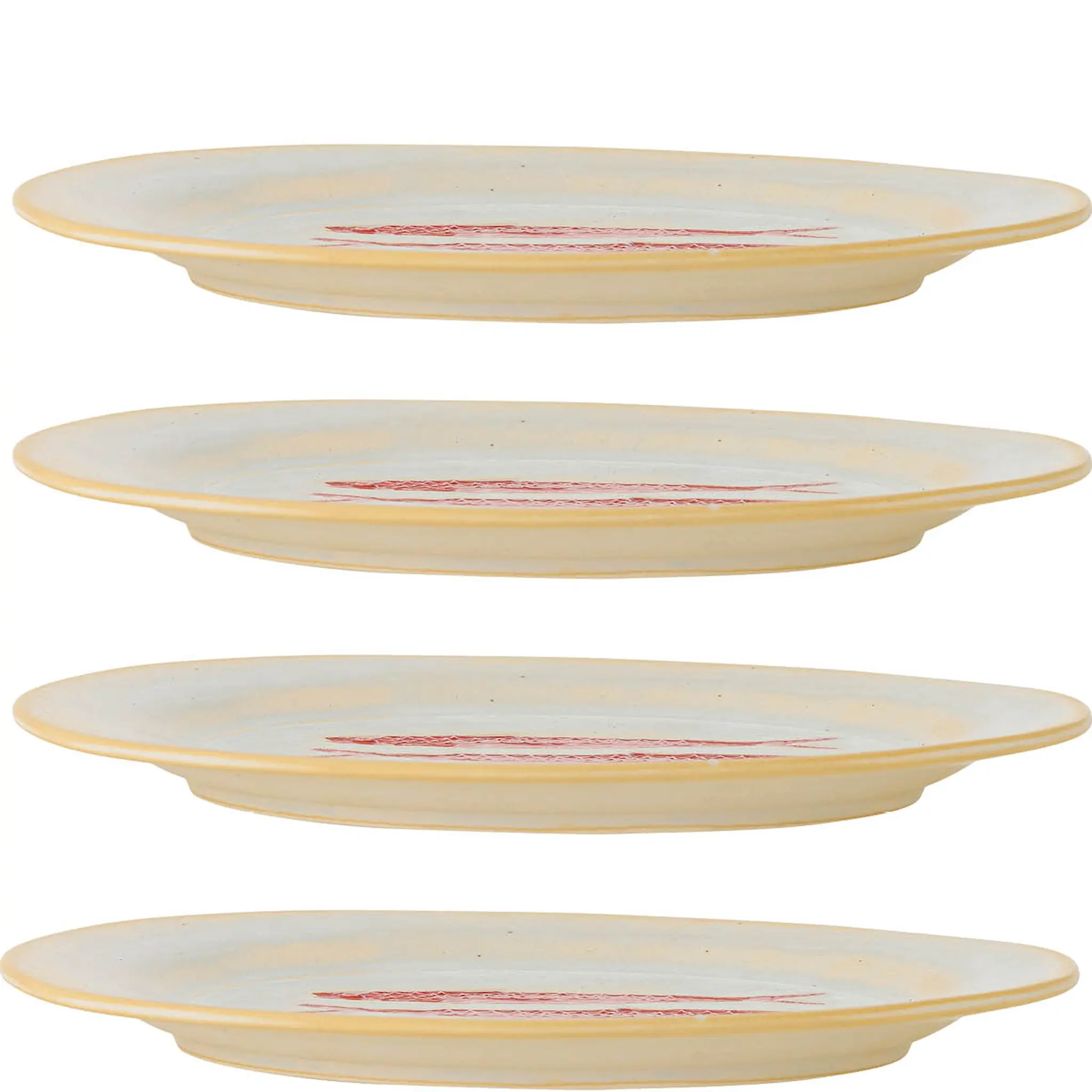 Creative Collection Hadden tallerken 27 cm 4 stk rød