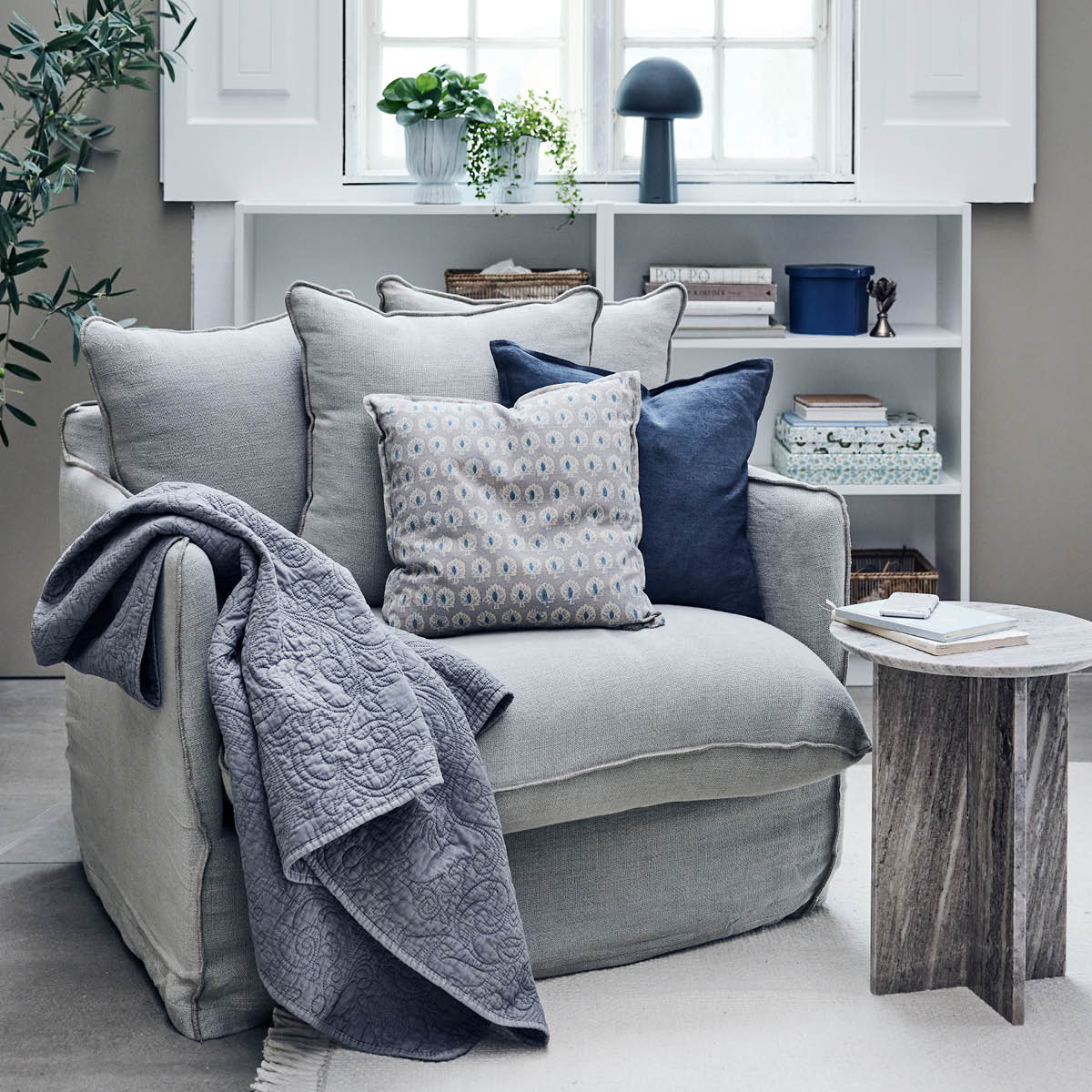 Lene Bjerre Ephira putetrekk 50x50 cm lin