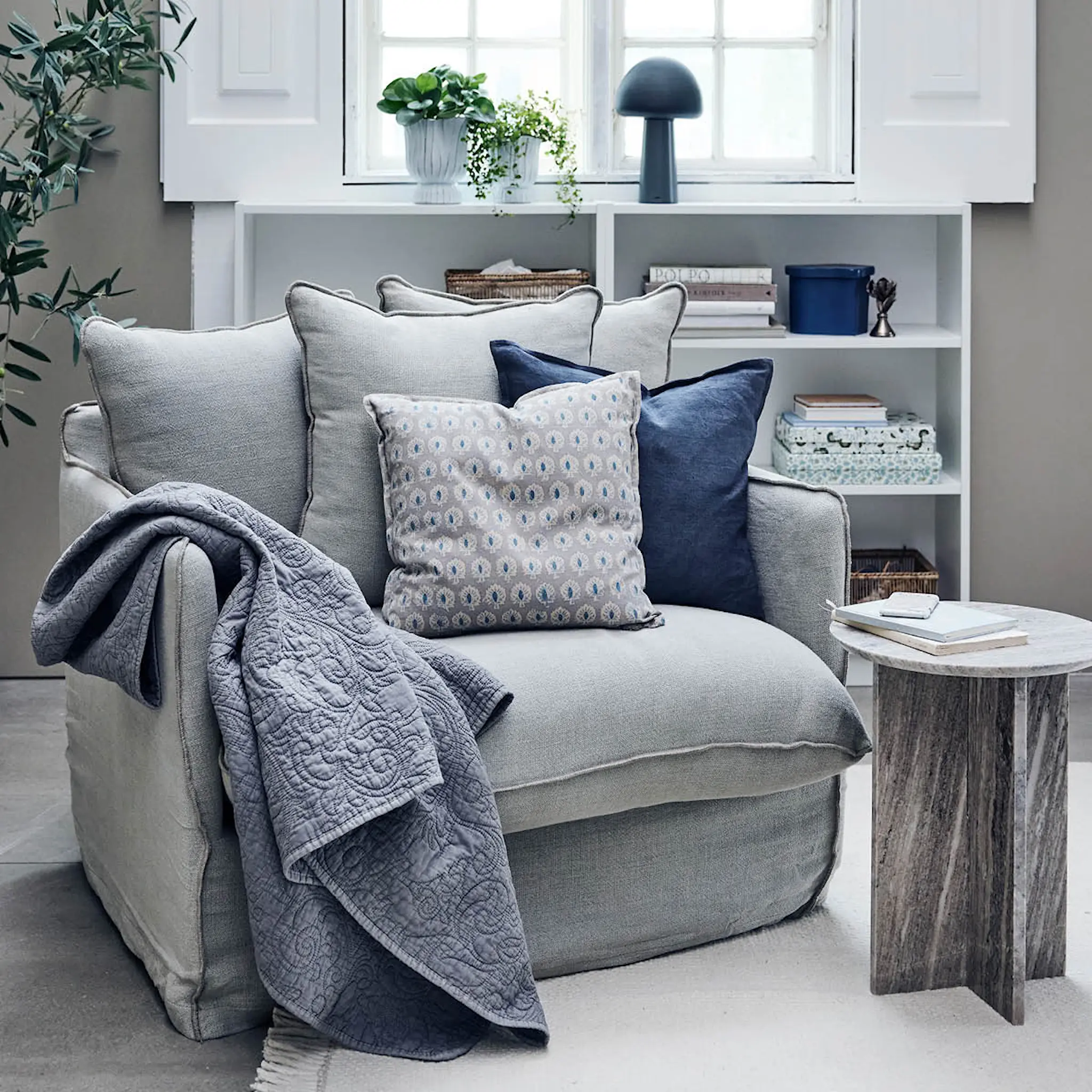 Lene Bjerre Ephira putetrekk 50x50 cm lin