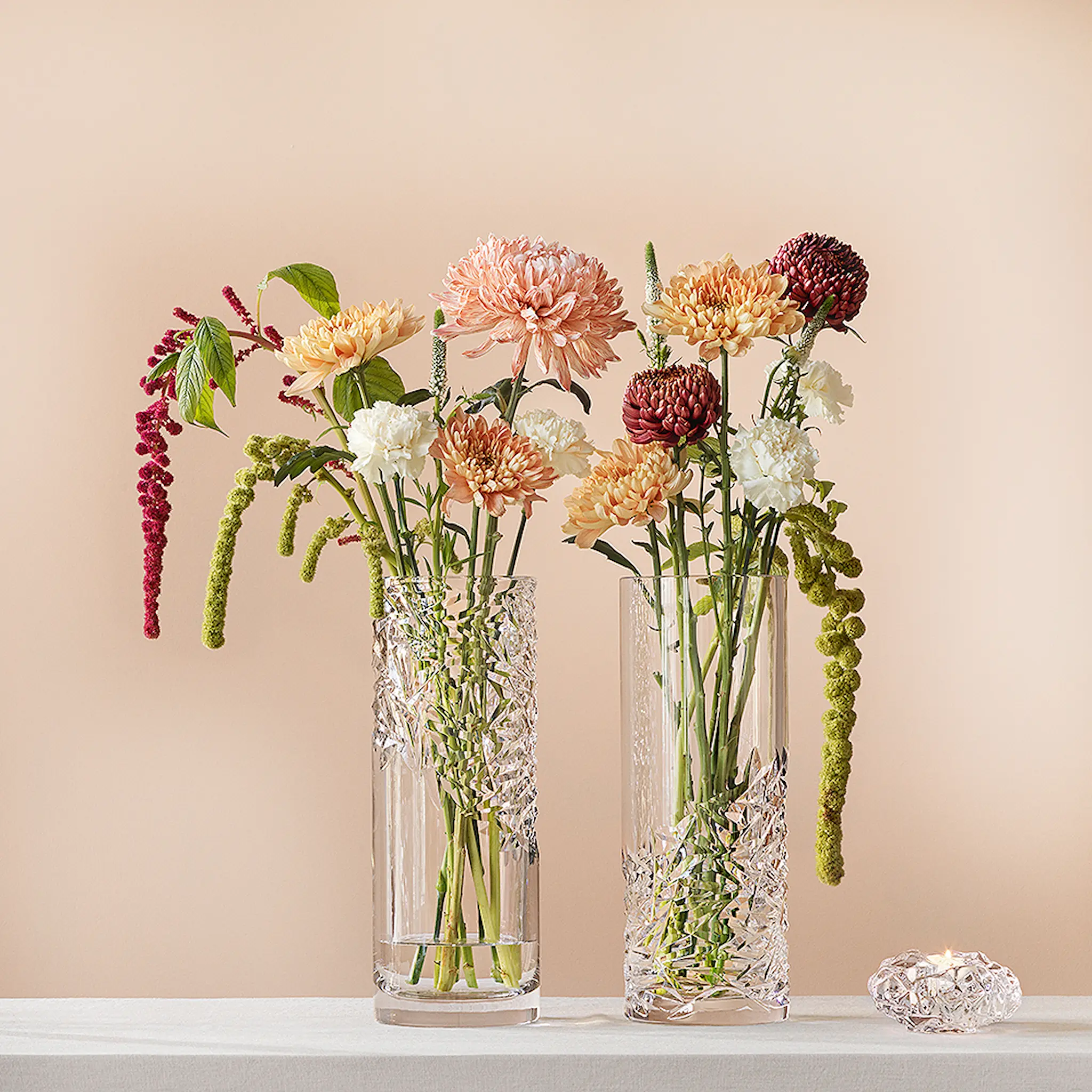 Orrefors Carat vase lav slipning 37 cm