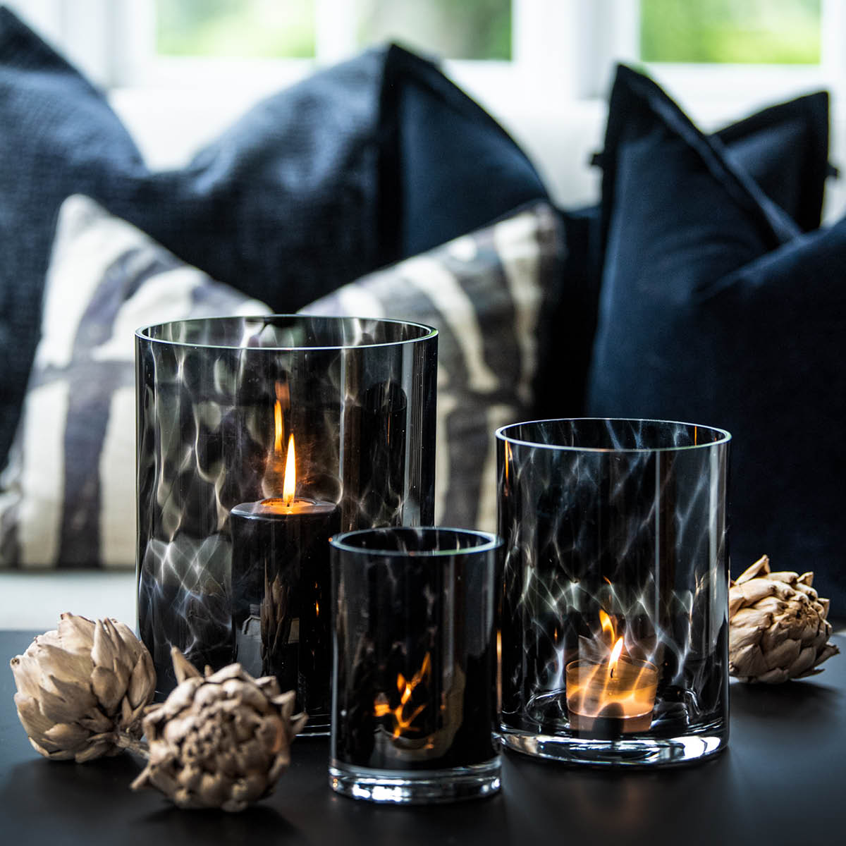 Magnor Savanna Kynttilälyhty 10x14 cm Musta