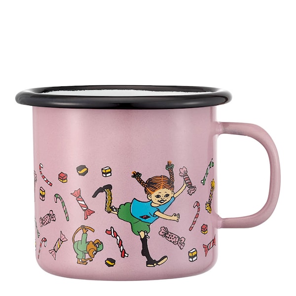 Pippi emaljmugg 25 cl Godis