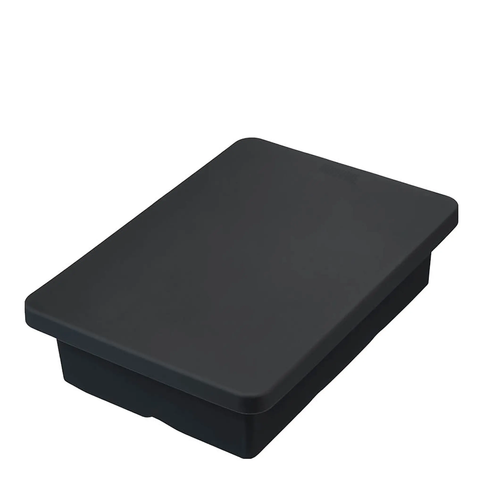 Innovine Isform med lock 6 kuber á 5 cm silikon svart