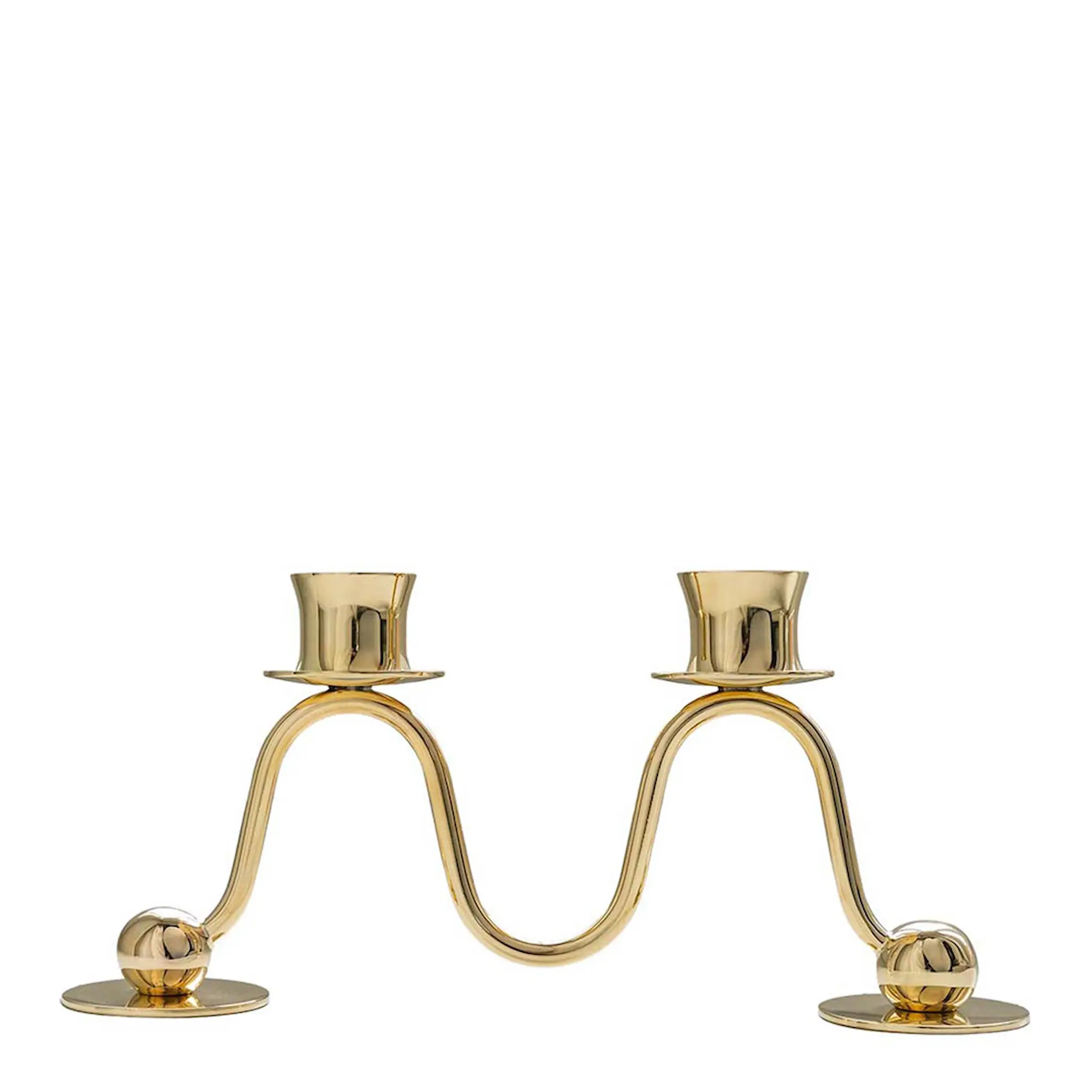 Hilke Lignano Sabbiadoro 2 Ljusstake 20 cm Guld