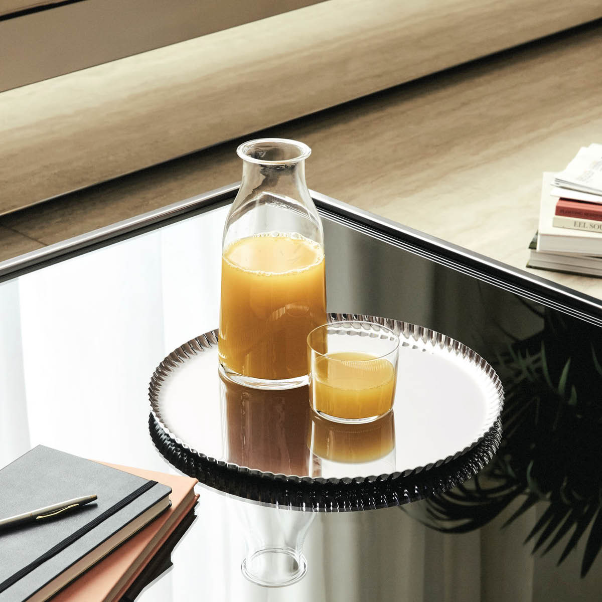 Alessi Pleats bricka 31 cm blankt stål