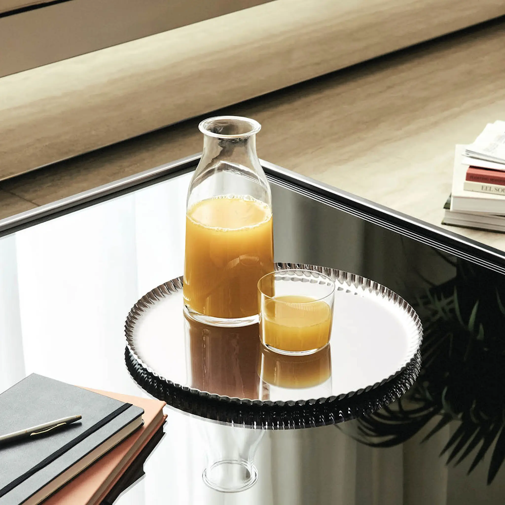 Alessi Pleats bricka 31 cm blankt stål