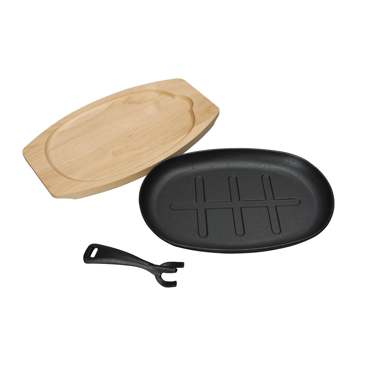 Tramontina Bbq by hellstrøm Valurautapannu 19x32 cm Musta