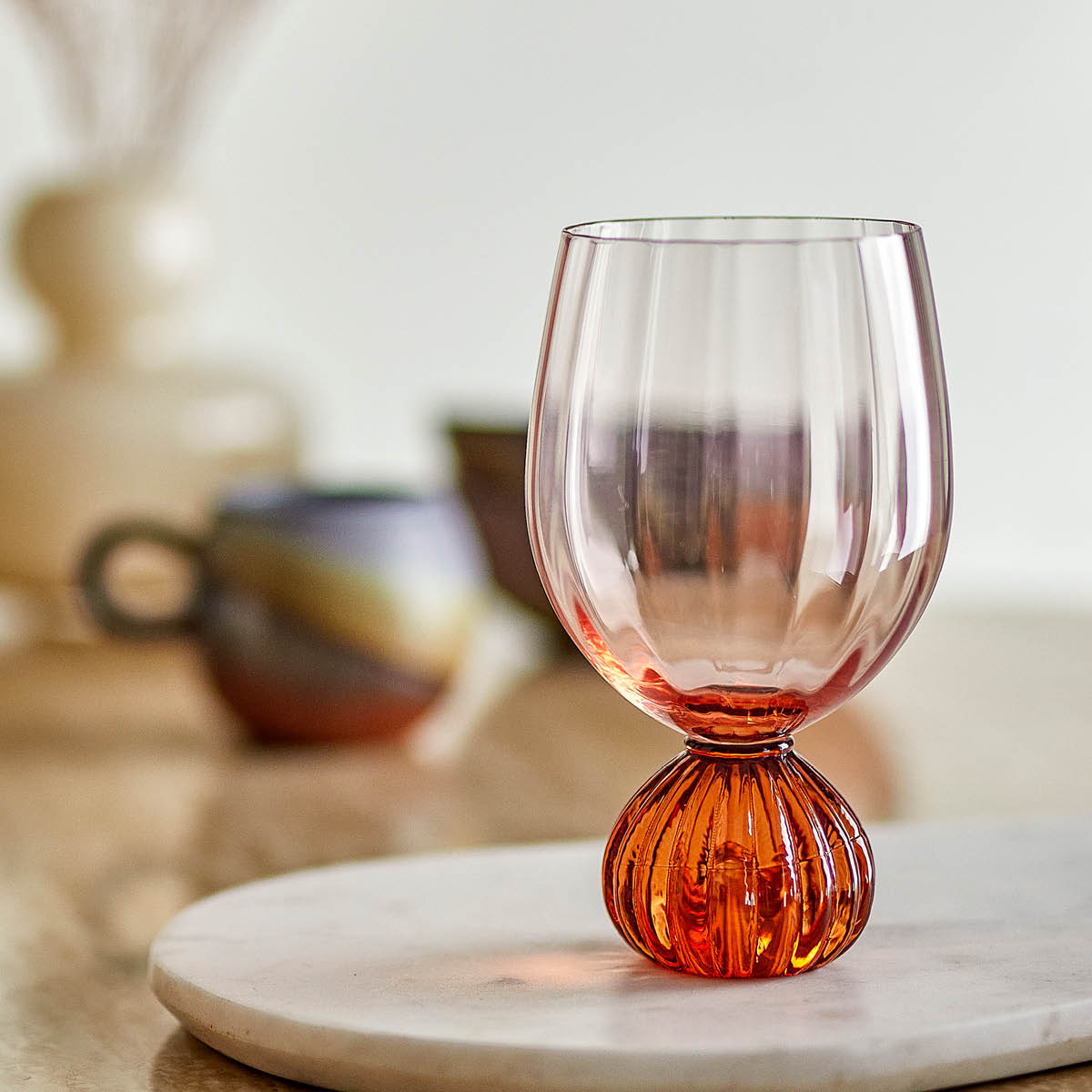Bloomingville Taurin vinglas 43 cl rosa
