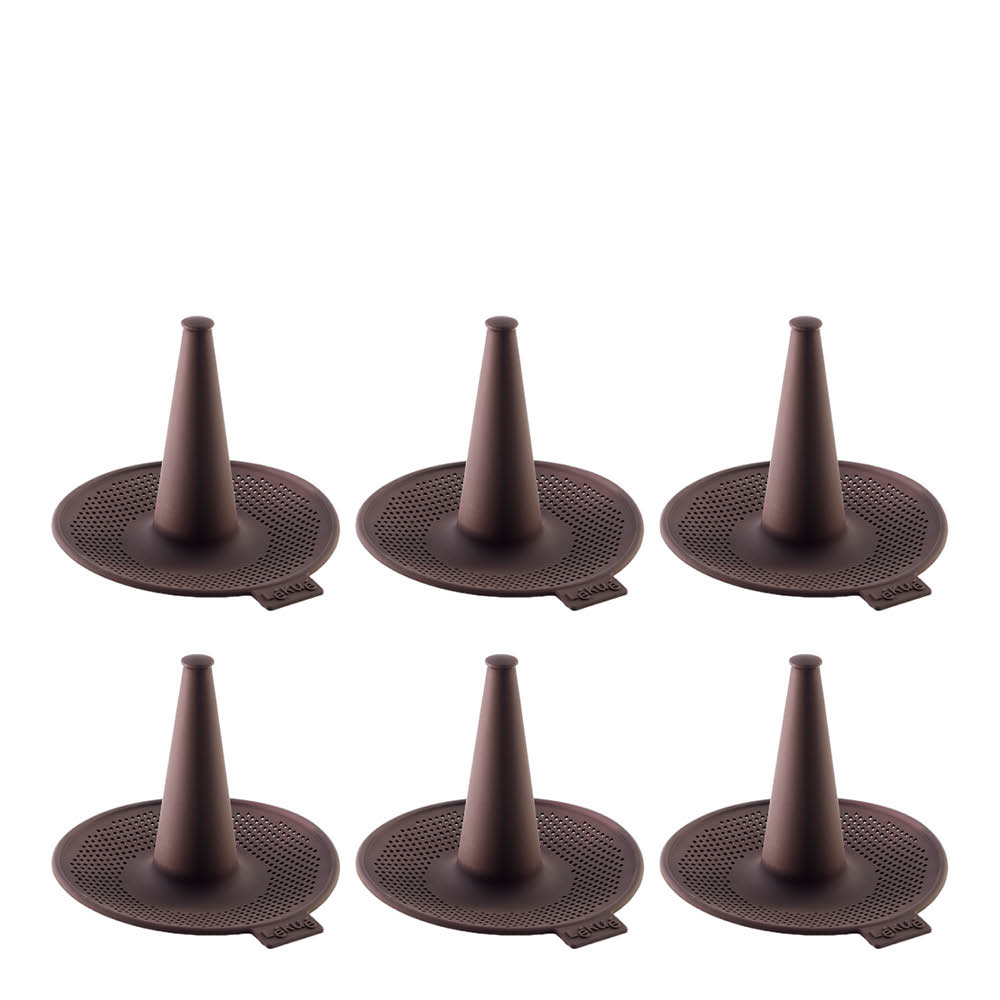 Lékué Bagelform i silikon 6-pack brun