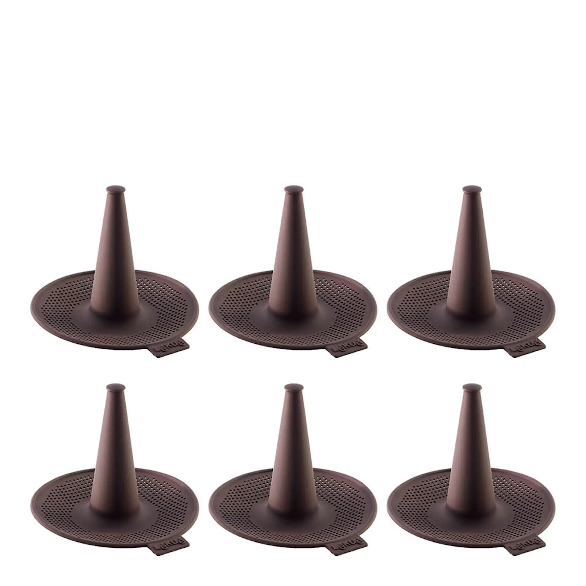 Lékué Bagelform i silikon 6-pack brun
