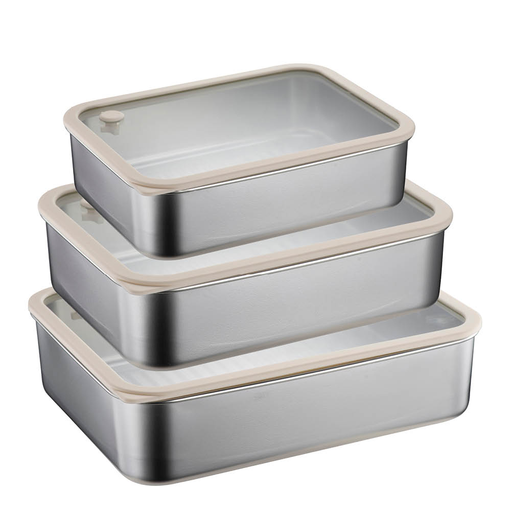 Modern House Smart Seal förvaringsset 3 delar stål