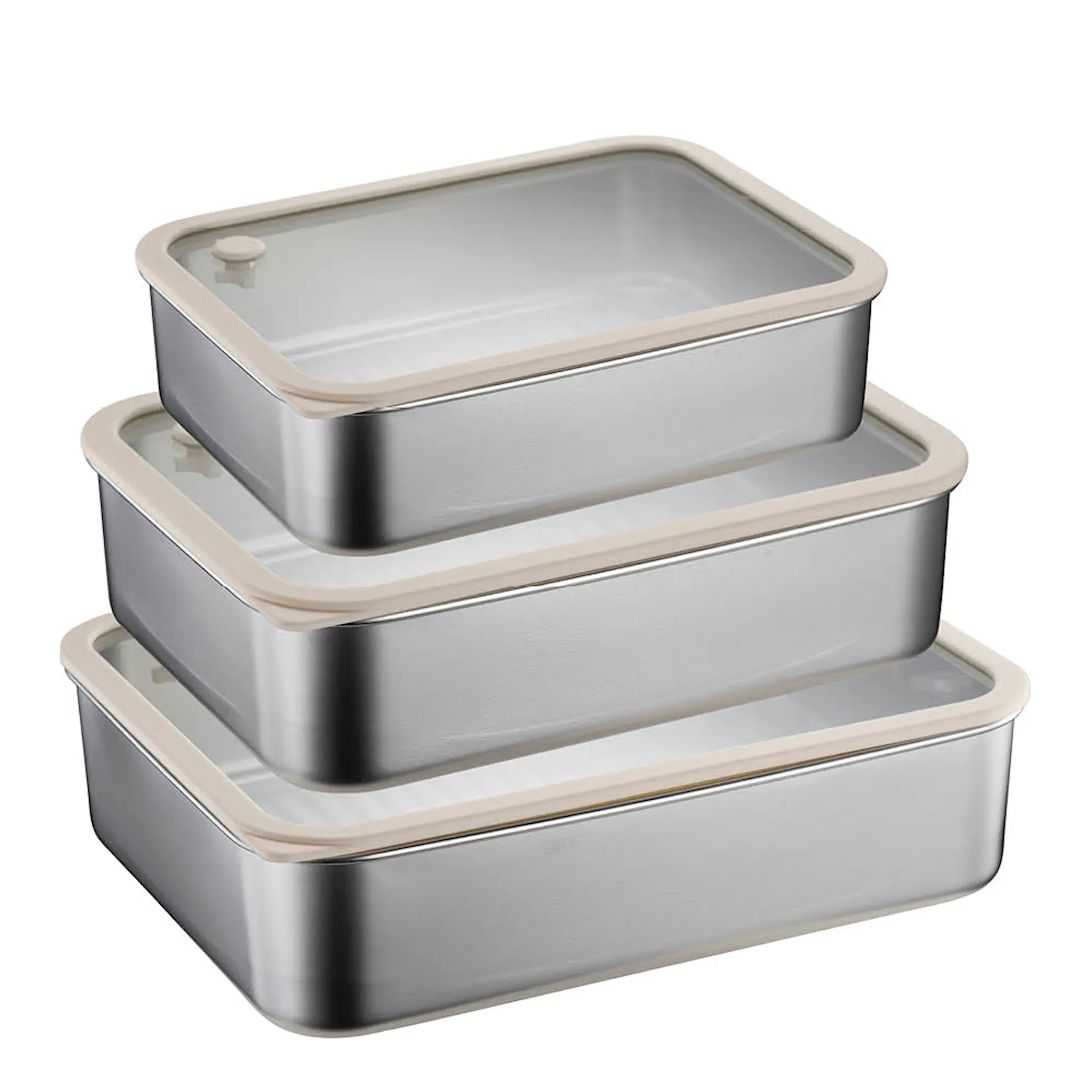 Modern House Smart Seal förvaringsset 3 delar stål