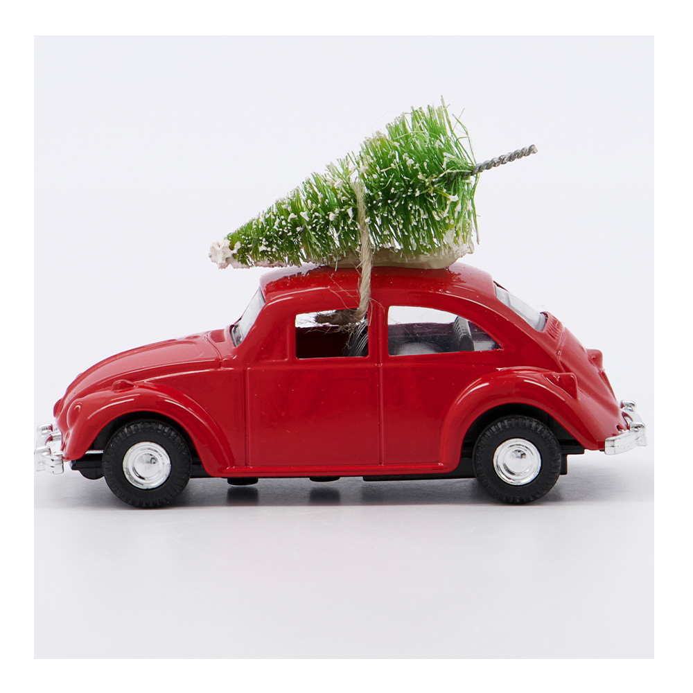 House Doctor Julepynt Bil Mini 8,5 cm rød
