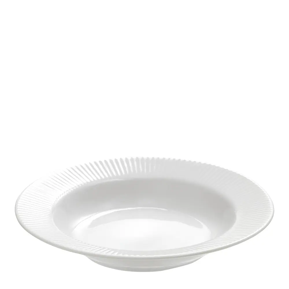 Groovy suppetallerken 22 cm hvit