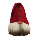 Sigge tomte 28 cm Island röd