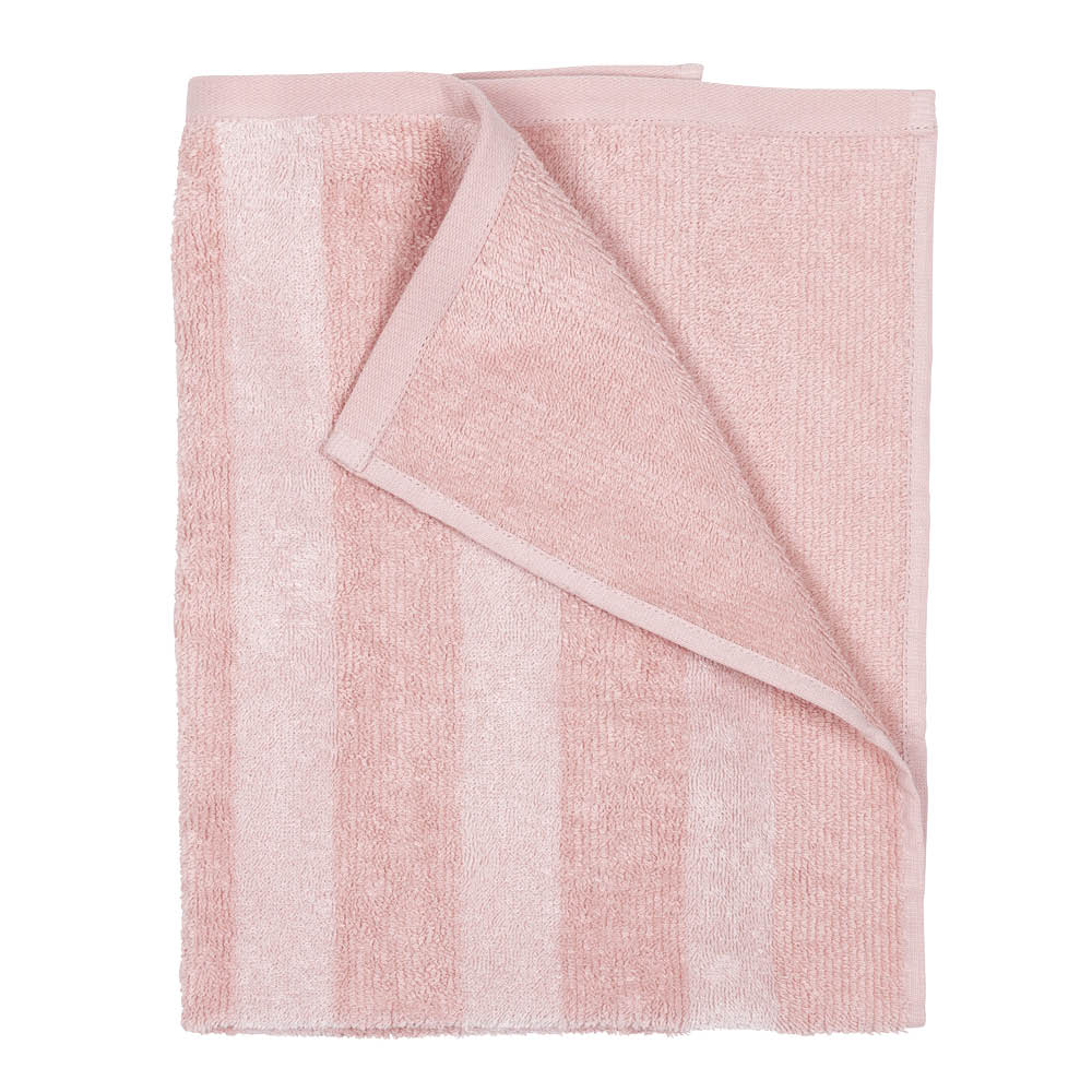 Fondaco Stripe handduk 50x70 cm ljusrosa