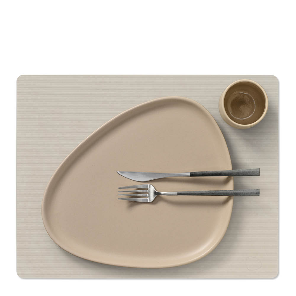 LIND DNA Square Corduroy Pöytätabletti 35x45 cm Oyster White