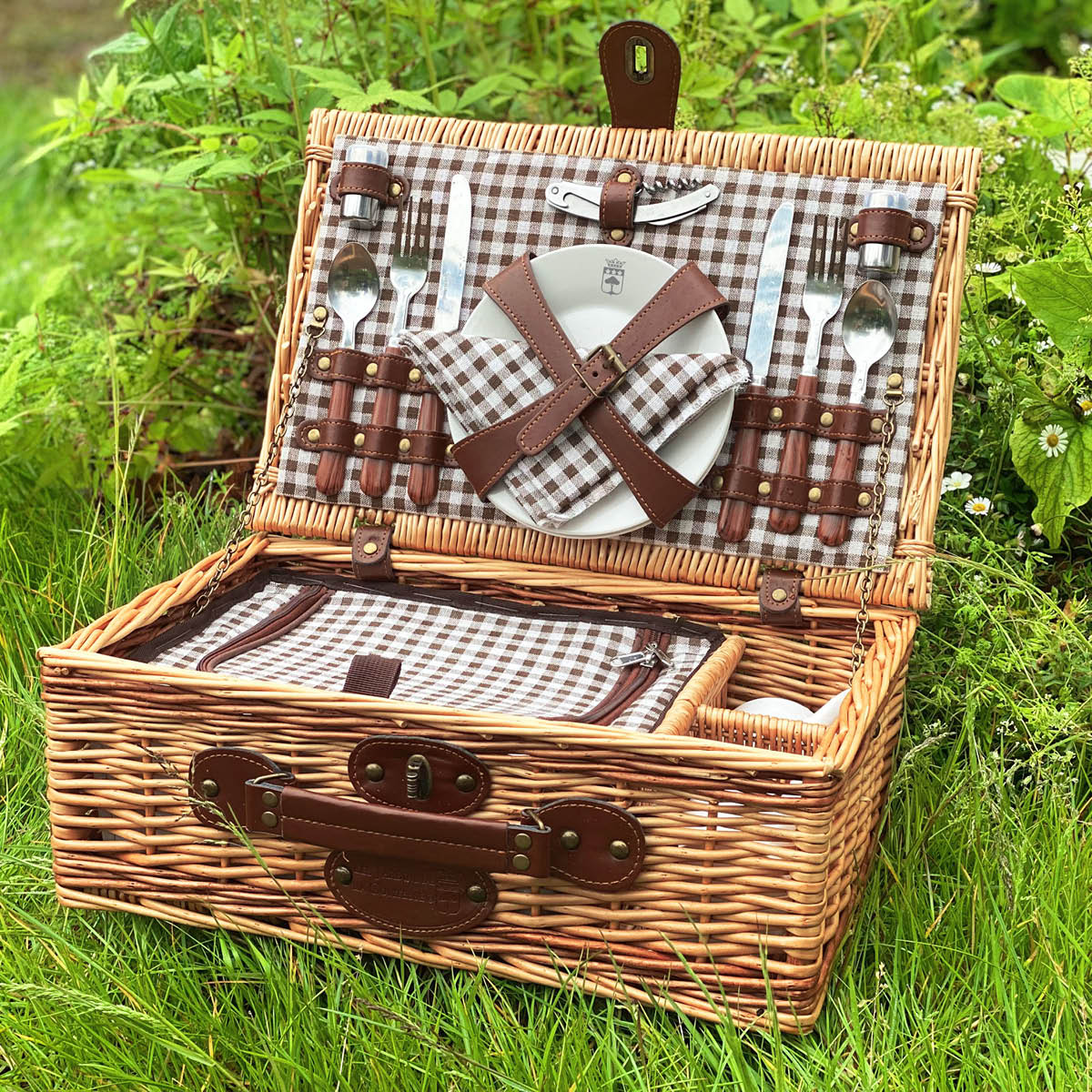 Les Jardins De La Comtesse Mont-Blanc picknickkorg 2 personer brun