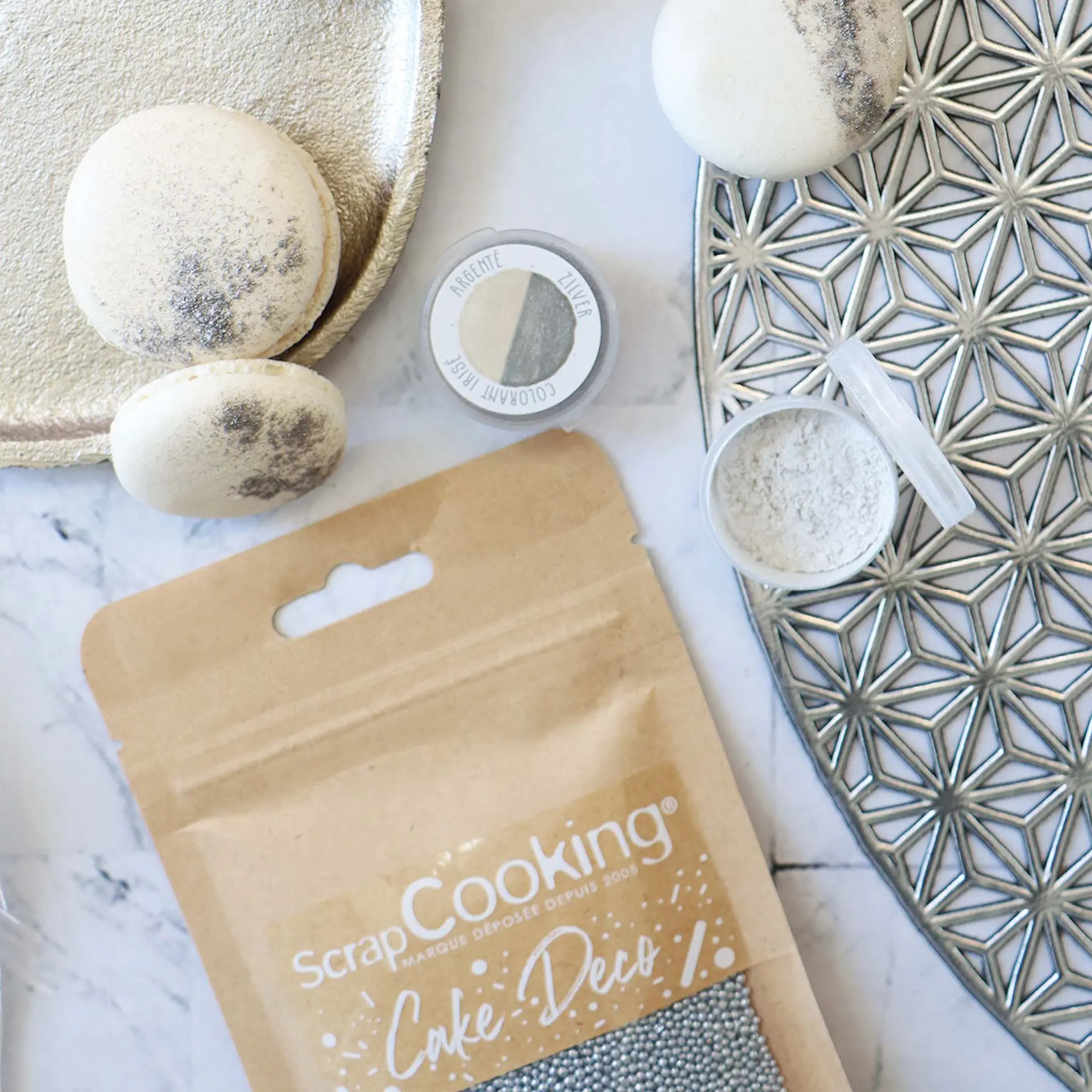 ScrapCooking Strössel minikulor 80 g silver