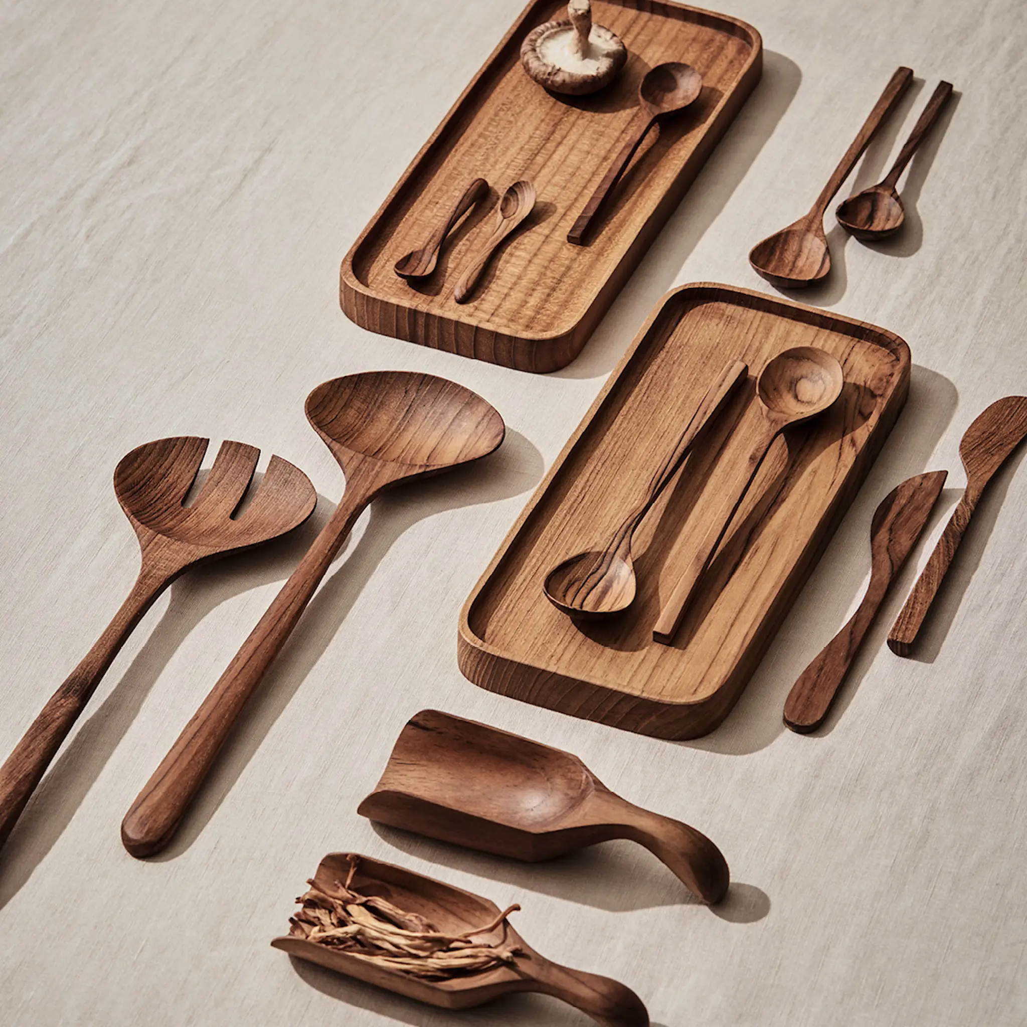 Tell Me More Teak salladsbestick 30 cm 2 delar