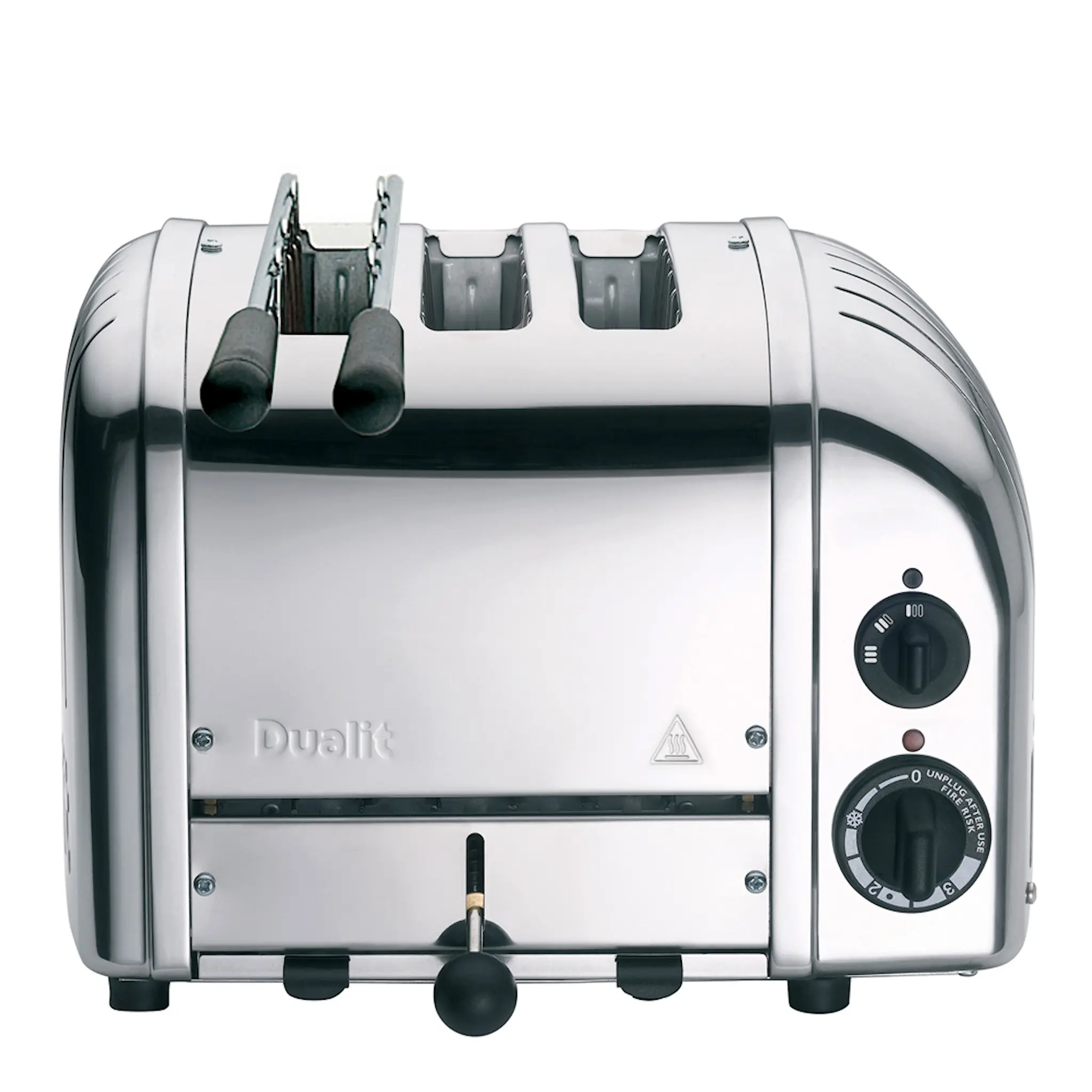 Dualit Classic Combi Brödrost 3 Skivor + Toastgaller Rostfri