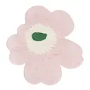 Unikko badrumsmatta 73 cm blommformad rosa/vit/grön