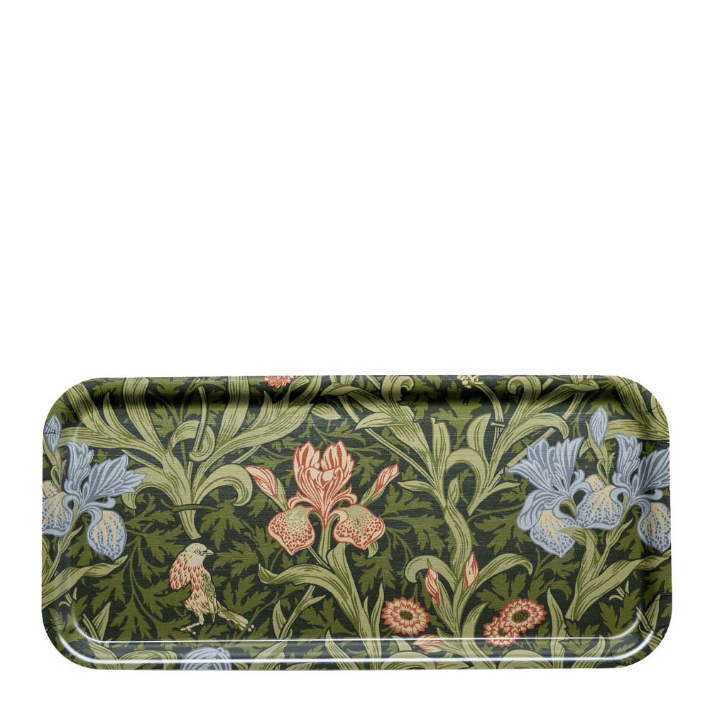 William Morris - Iris Tarjotin 32x15 cm Vihreä