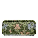 Iris rektangulär bricka 32x15 cm grön