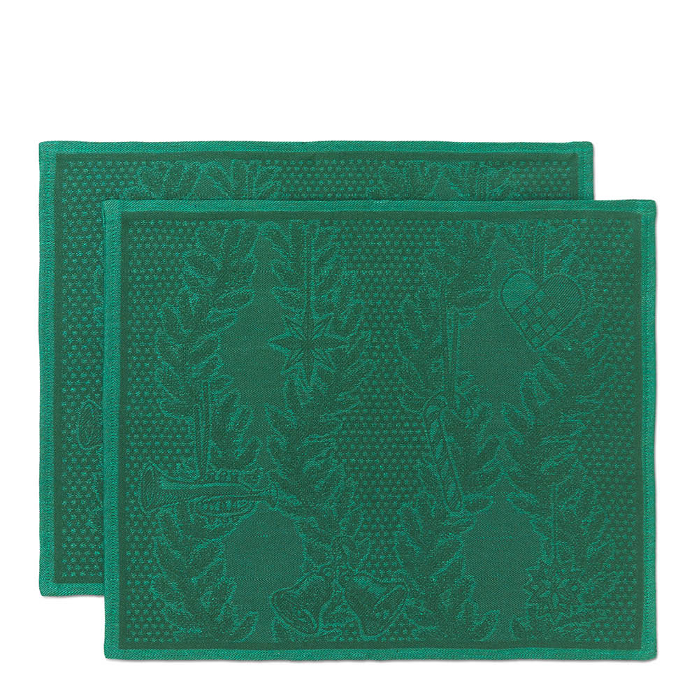 Royal Copenhagen - Star Fluted Christmas tablettiliina 45x35 cm 2 kpl vihreä