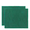 Star Fluted Christmas bordstablett 45x35 cm 2-pack grön