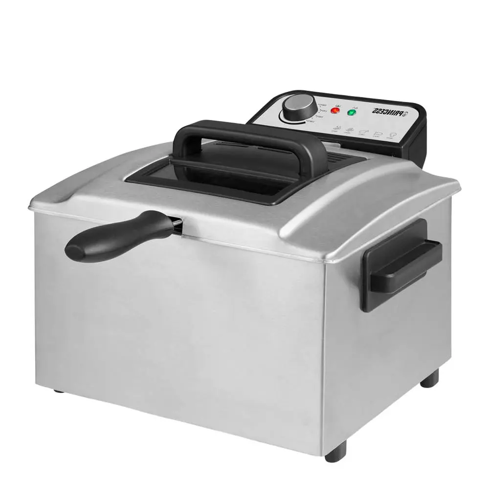 Rasvakeitin 184090 emaloidulla korilla 5L 3270W ruostumatonta terästä