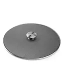 KitchenAid stänkskydd till stekpanna 33 cm rostfritt stål