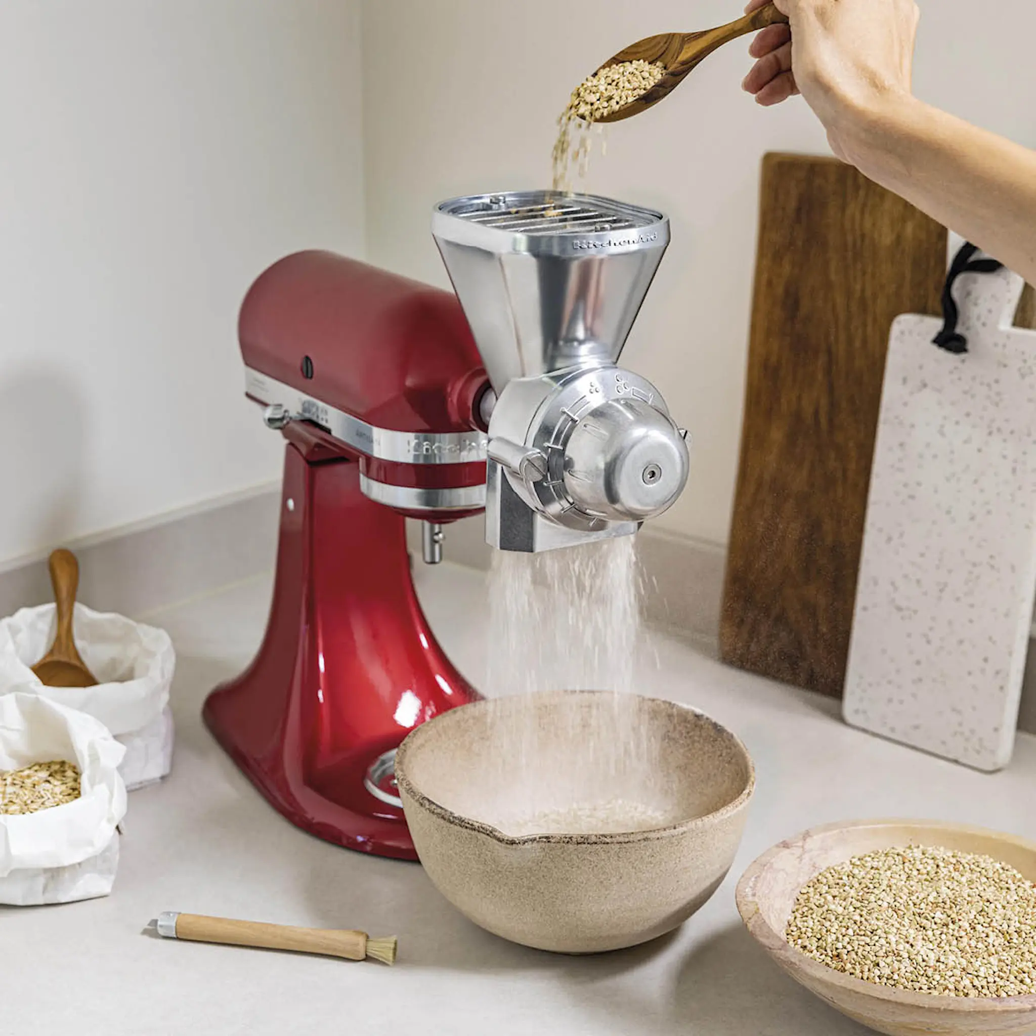 KitchenAid Artisan 5Ksm185Ps Köksmaskin M/Fällbart Drivhuvud 4,8L Candy Apple