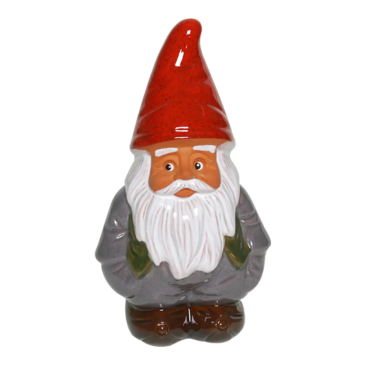 ROLF BERG KERAMIK Tomte med väst Grå 19 cm