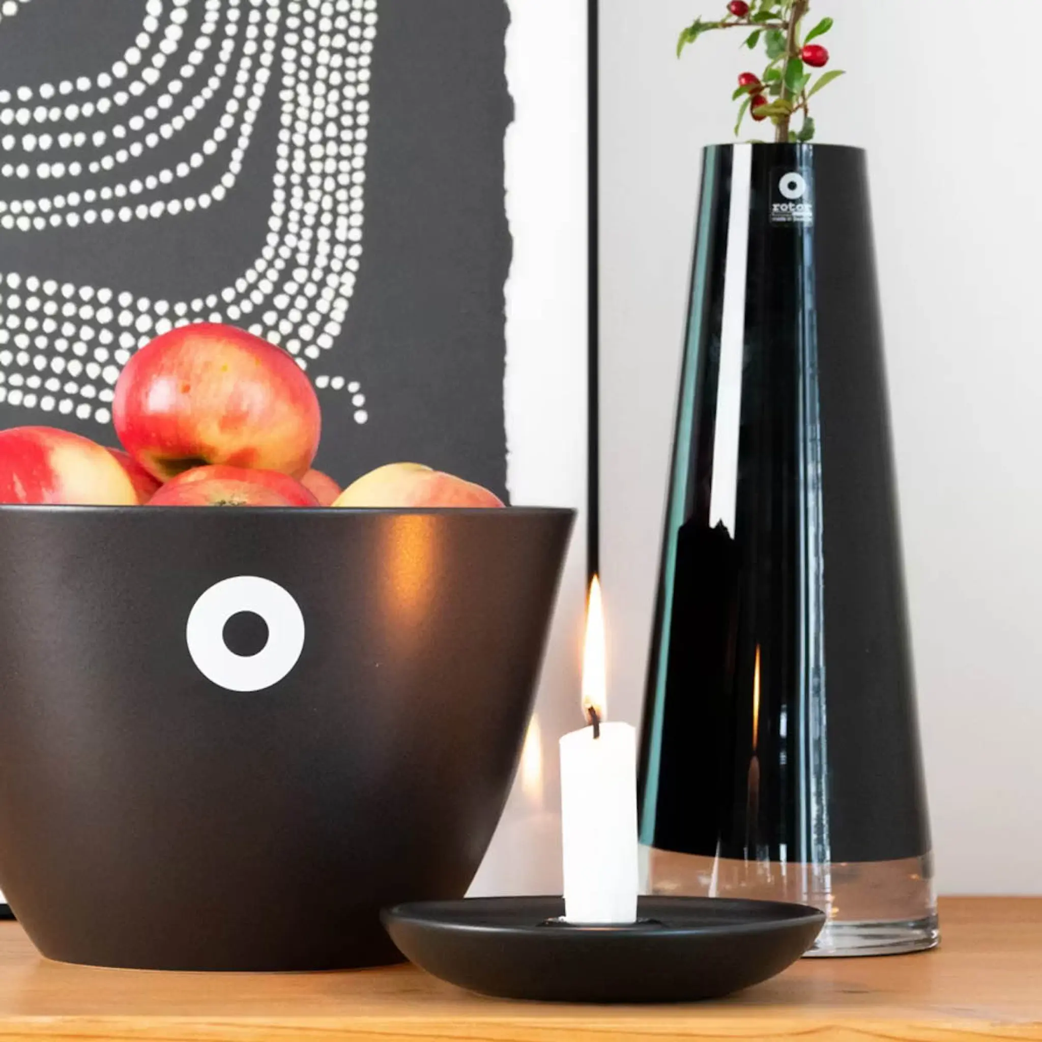 Rotor Design Signatur ljusstake Galax 13,5x13,5 cm svart