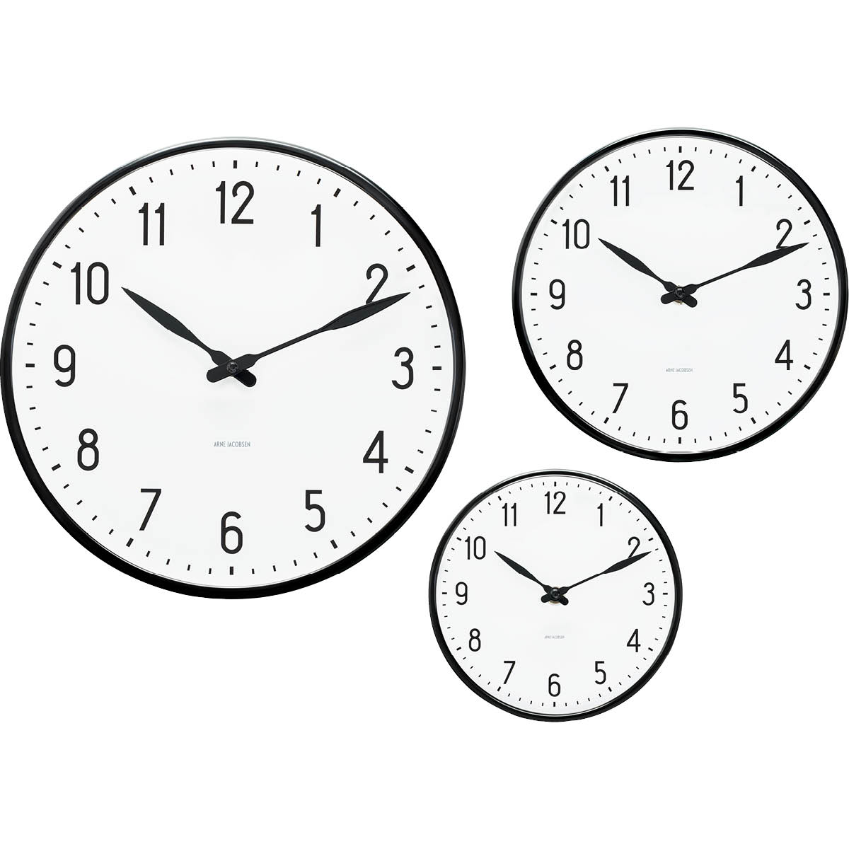 Arne Jacobsen Station Seinäkello 16 cm Valkoinen