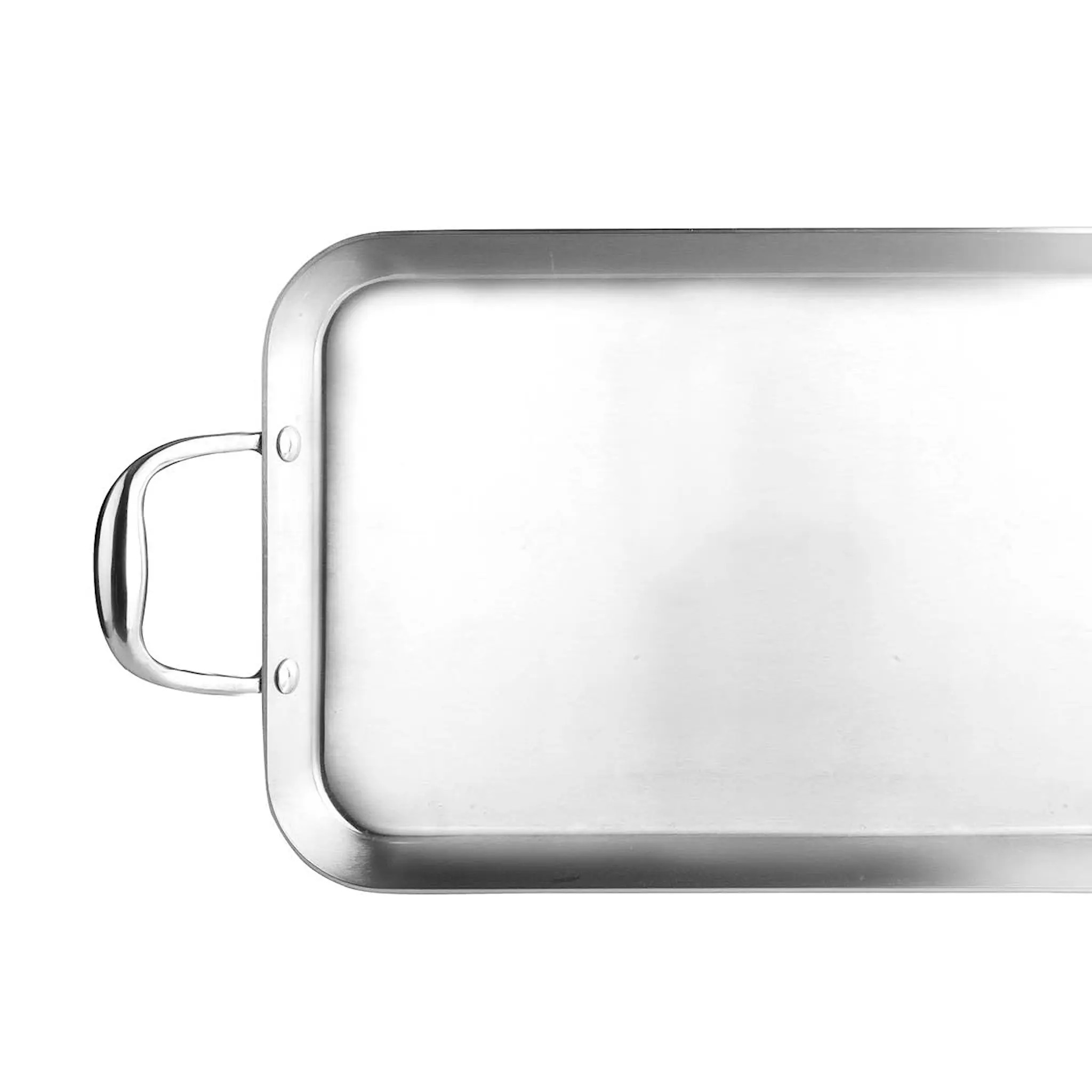 Ibili Stekeplate/grillplate i stål 38x25 cm