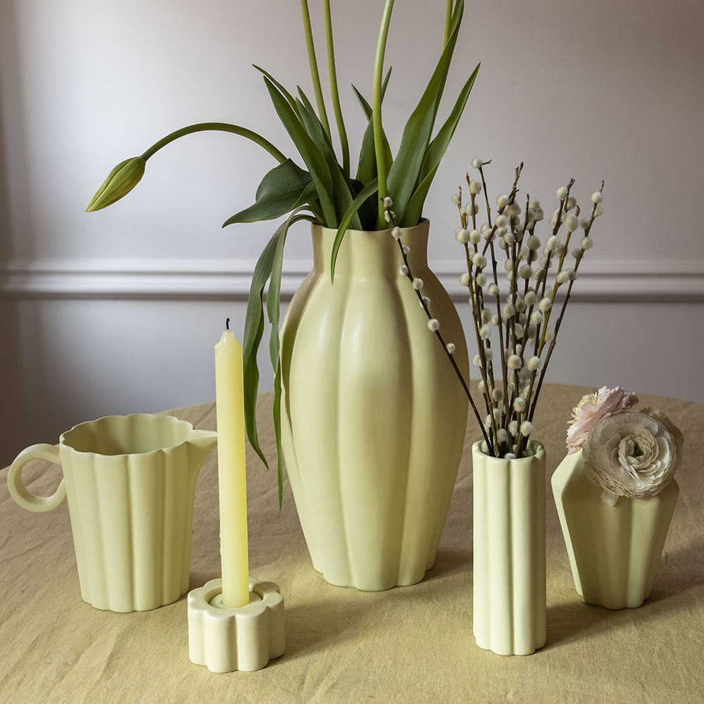 PotteryJo Birgit Maljakko 14 cm Pale Yellow