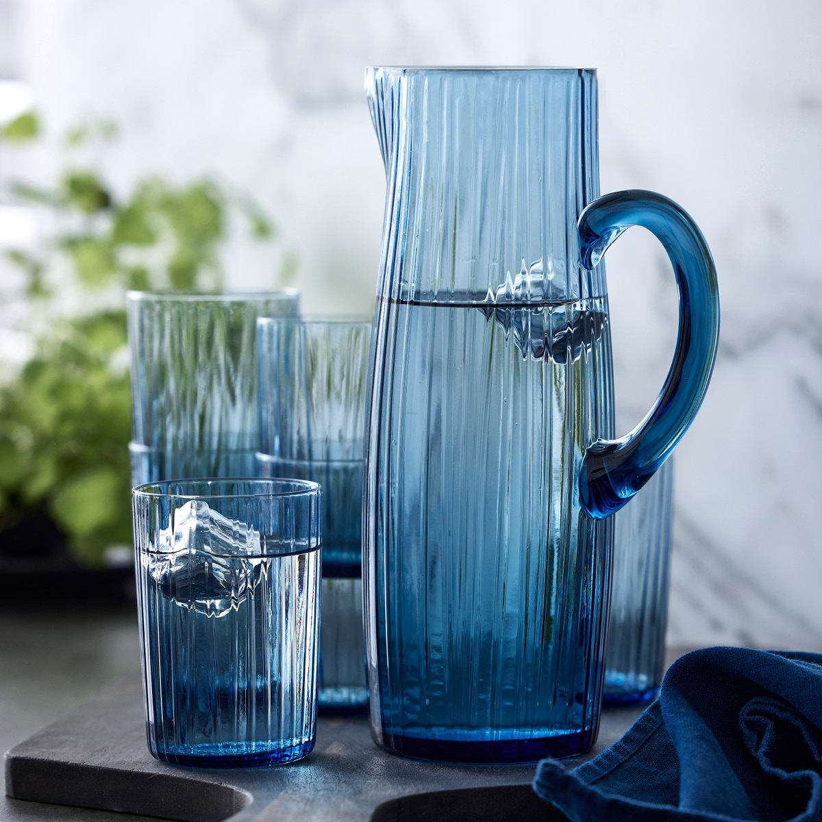 Bitz Kusintha Vesilasi 28 cl 4 kpl Sininen