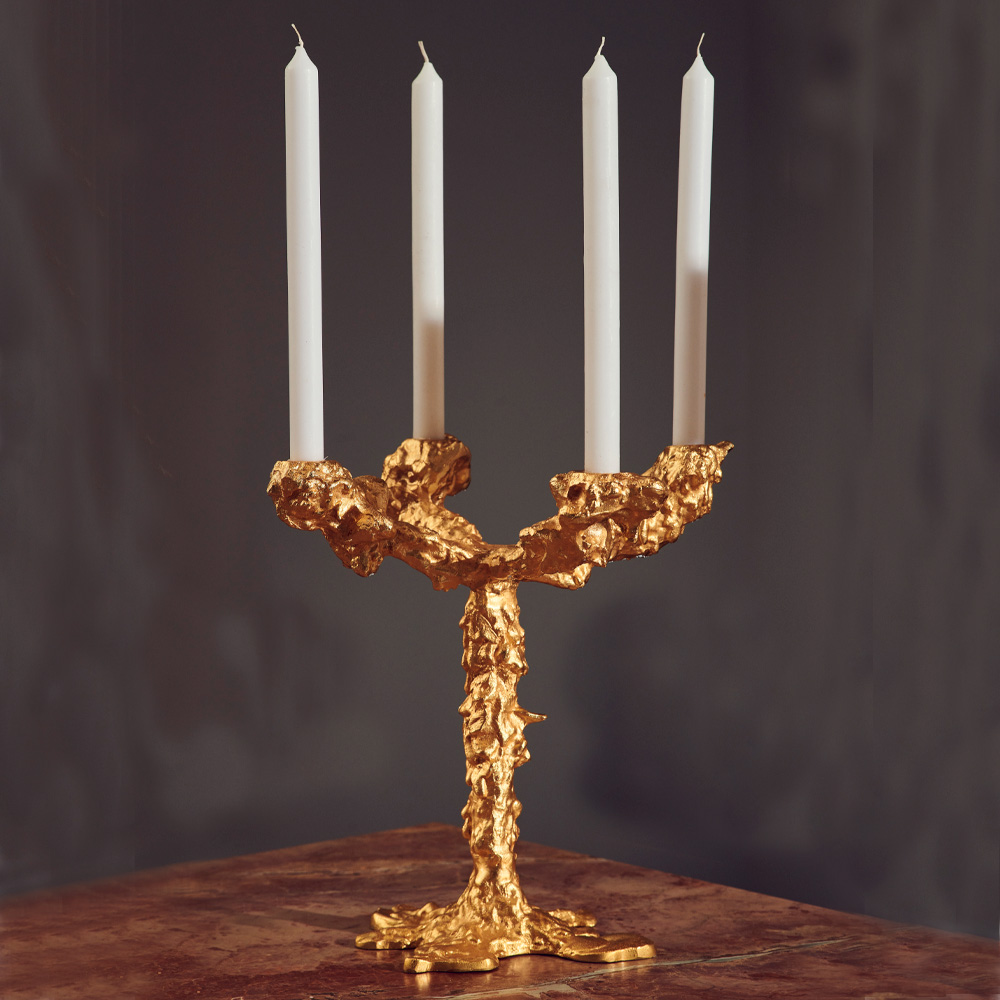 Pols Potten Drip Ljusstake 32 cm Guld