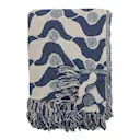 Santena pläd 160x130 cm blå/natur