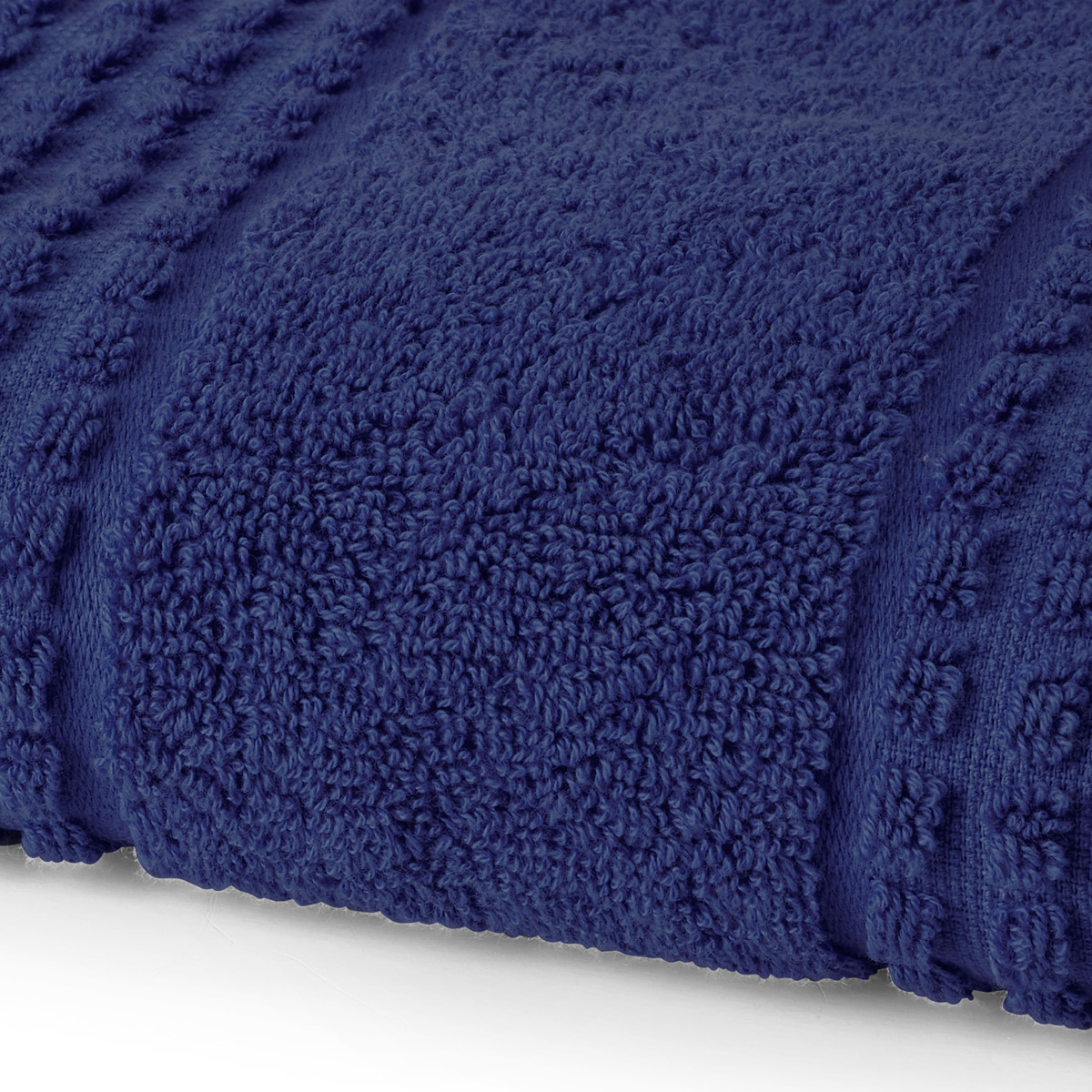 Juna Check handduk 50x100 cm marinblå