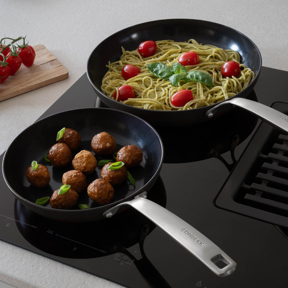 Combekk Element gryt- och stekpanneset 4 delar svart